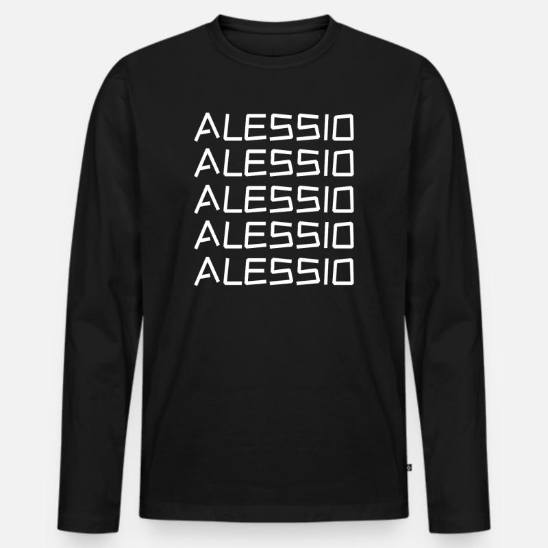 JGA Alessio - Männer Premium Bio Langarmshirt - Schwarz