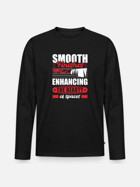 Drywall Drywall Builder Drywall Fitter - Men's Premium Organic Long Sleeve Shirt - black