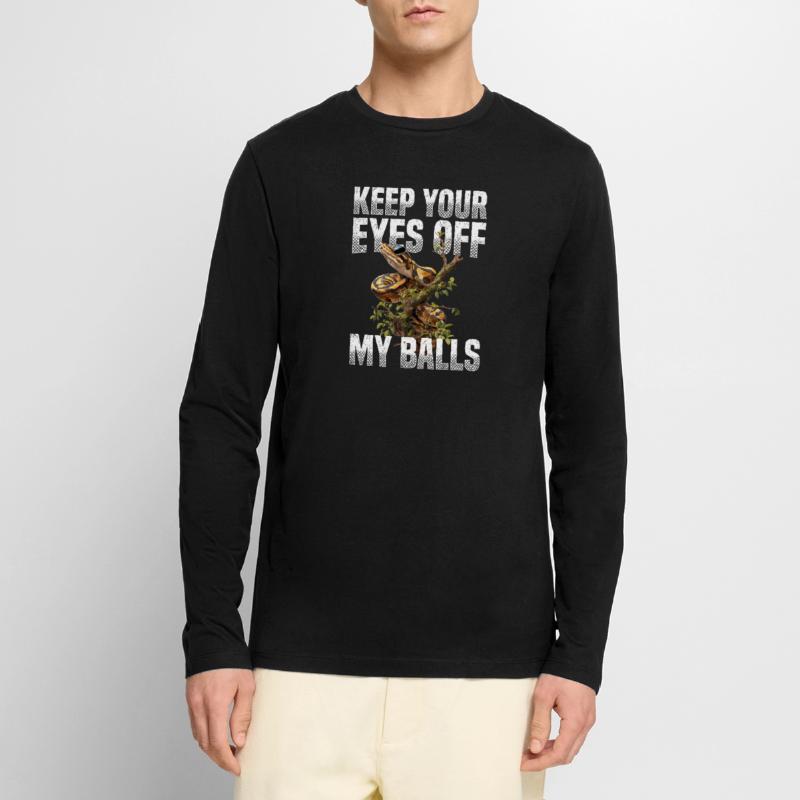 Python roi Serpents Amateurs de terrarium Python T-shirt manches longues Premium bio Homme
