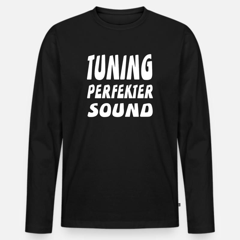 Tuning - Männer Premium Bio Langarmshirt - Schwarz