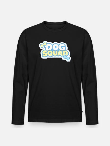 Dog Squad Pastel Paws - Men's Premium Organic Long Sleeve Shirt - black