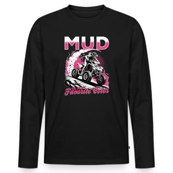 Quad ATV Femme Fille Quad Quad - T-shirt manches longues Premium bio Homme - noir - Devant - Nico (187cm)