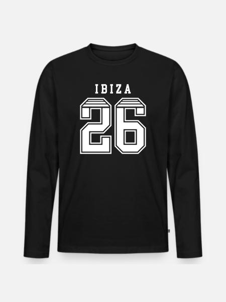 Ibiza 26 Shirt 2026 - Men's Premium Organic Long Sleeve Shirt - black