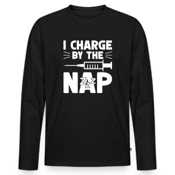 Anesthesiologist Charge The Nap Anesthesia - Männer Premium Bio Langarmshirt - Schwarz - Vorne - Nico (187cm)