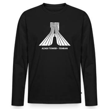 Tehran, Iran Capital Tour Tourists Iranian - Men's Premium Organic Long Sleeve Shirt - black - Front - Nico (187cm)