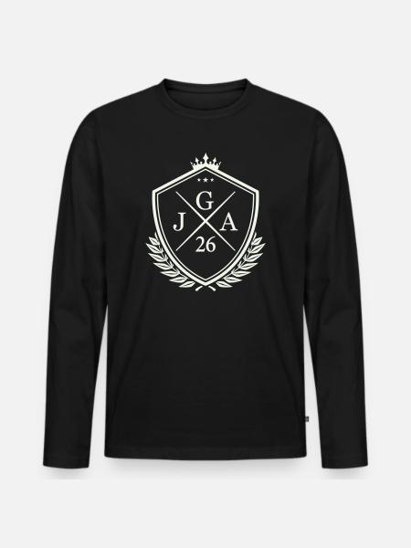jga_26- - T-shirt manches longues Premium bio Homme - noir
