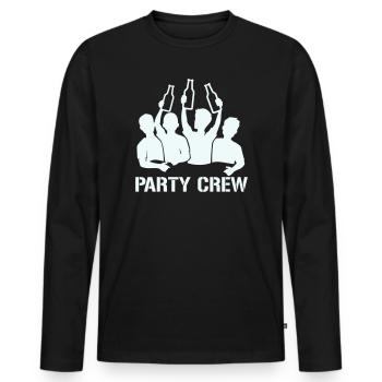 Équipe de la Bottle Raise Party - T-shirt manches longues Premium bio Homme - noir - Devant - Nico (187cm)