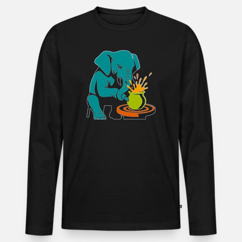 Trunk Master – Glaze Anarchy - Männer Premium Bio Langarmshirt - Schwarz