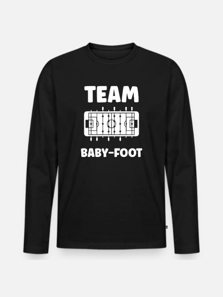 Table football: - Men's Premium Organic Long Sleeve Shirt - black