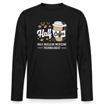 Radiologie Nuklear Atom Nuklearmedizin - Männer Premium Bio Langarmshirt - Schwarz - Vorne - Nico (187cm)