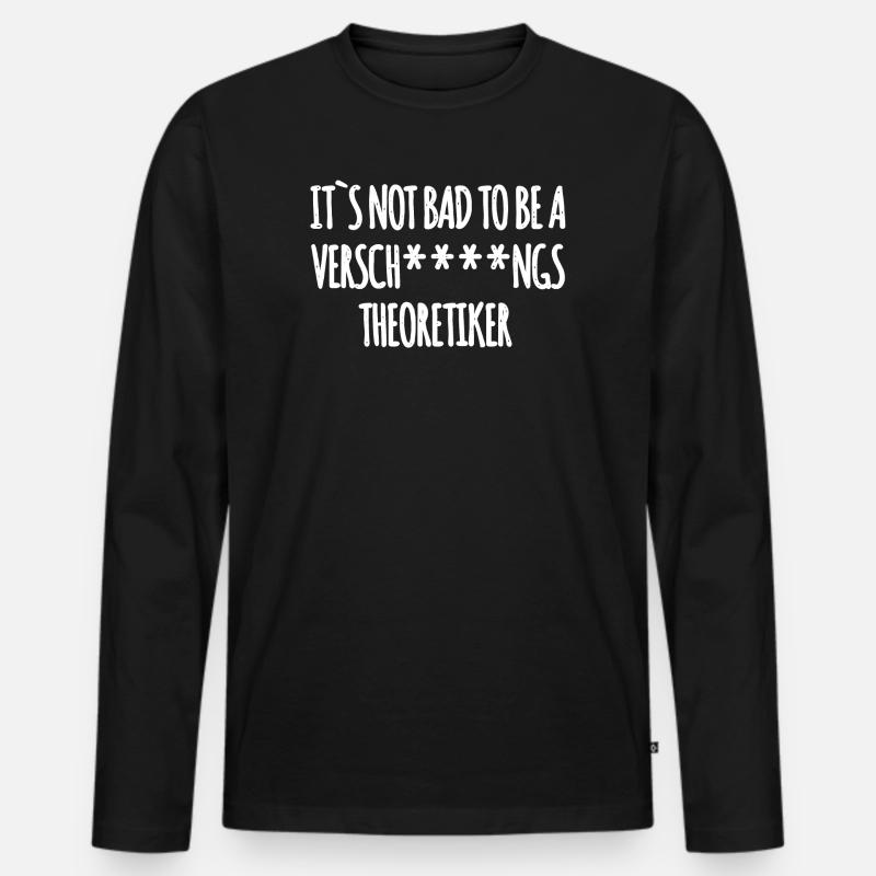 Verschwörungstheoretiker Experte - Männer Premium Bio Langarmshirt - Schwarz