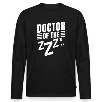 Anesthesiologist Doctor Of ZZZ Specialist - Men's Premium Organic Long Sleeve Shirt - black - Front - Nico (187cm)