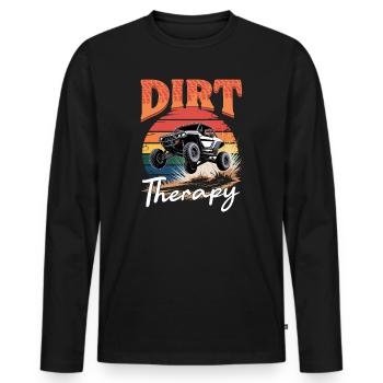 UTV Tout-Terrain 4 Roues Côte à côte - T-shirt manches longues Premium bio Homme - noir - Devant - Nico (187cm)