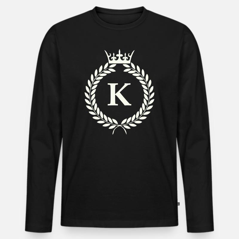 K_wappen- - Männer Premium Bio Langarmshirt - Schwarz