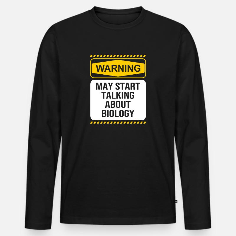 Structural formula molecule - Men's Premium Organic Long Sleeve Shirt - black