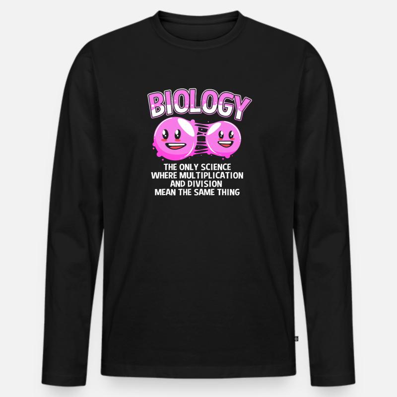 Formule structurale de la molécule - T-shirt manches longues Premium bio Homme - noir