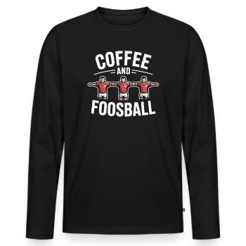 Table Soccer Evolution Funny Foosball Foosball - Men's Premium Organic Long Sleeve Shirt - black - Front - Nico (187cm)