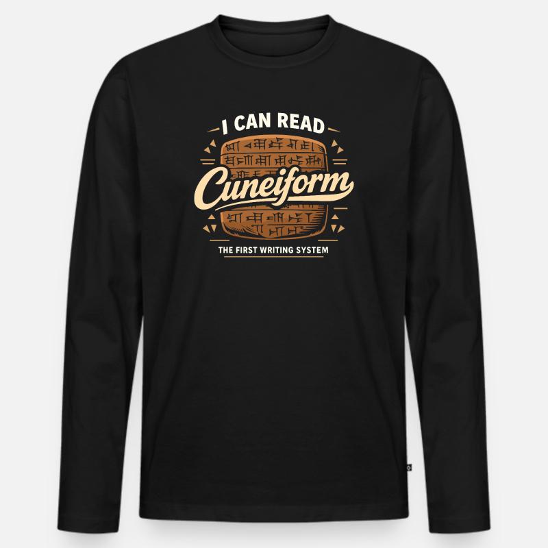 Altes Mesopotamien, Sumerisches - Männer Premium Bio Langarmshirt - Schwarz