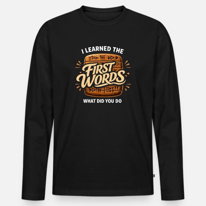 Altes Mesopotamien, Sumerisches - Männer Premium Bio Langarmshirt - Schwarz