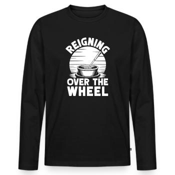 Pottery Artists Over The Wheel Pottery - Männer Premium Bio Langarmshirt - Schwarz - Vorne - Nico (187cm)