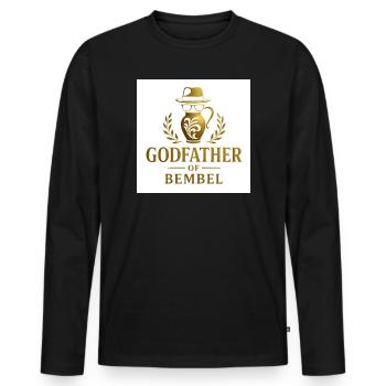 Le Parrain de Bembel par Bembeltown - T-shirt manches longues Premium bio Homme - noir - Devant - Nico (187cm)