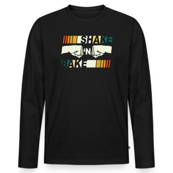 Shake N Bake Coup de Poing - T-shirt manches longues Premium bio Homme - noir - Devant - Nico (187cm)
