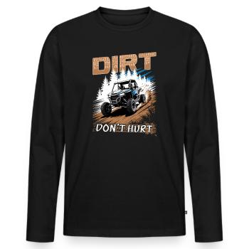 UTV Tout-Terrain 4 Roues Côte à côte - T-shirt manches longues Premium bio Homme - noir - Devant - Nico (187cm)
