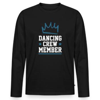 Dancing Crew - Männer Premium Bio Langarmshirt - Schwarz - Vorne - Nico (187cm)