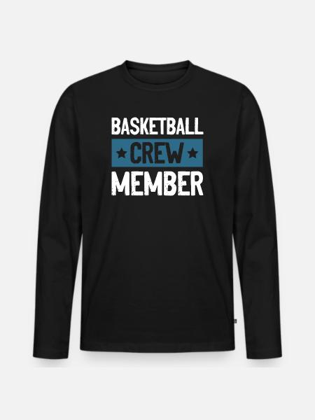 Équipe de basket-ball - T-shirt manches longues Premium bio Homme - noir