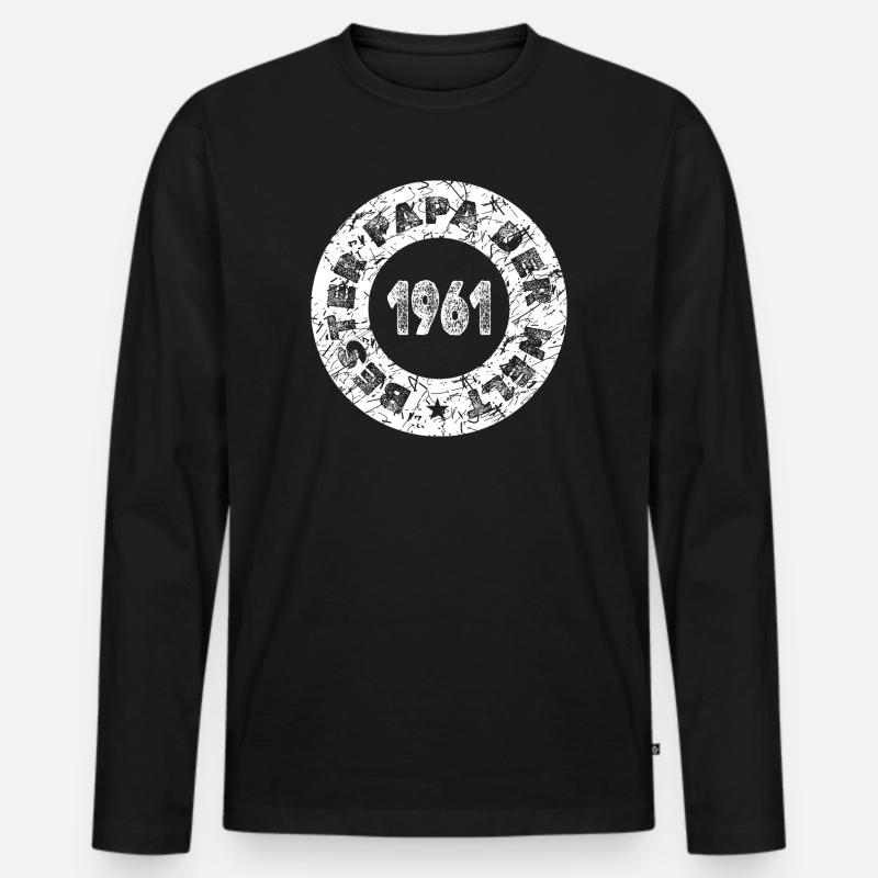 Bollerwagen 1961 - Männer Premium Bio Langarmshirt - Schwarz
