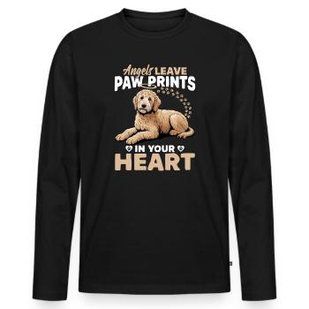 Goldendoodle Dog Breed - Männer Premium Bio Langarmshirt - Schwarz - Vorne - Nico (187cm)