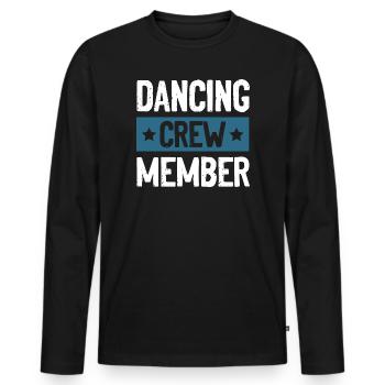 Dancing Crew - Männer Premium Bio Langarmshirt - Schwarz - Vorne - Nico (187cm)
