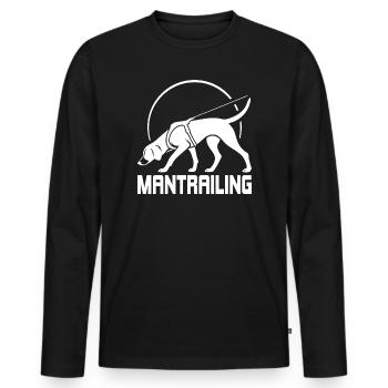 Chien de chasse de chasse Foxhound Chasseurs de sport Saules - T-shirt manches longues Premium bio Homme - noir - Devant - Nico (187cm)