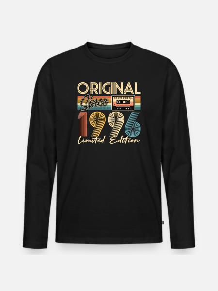 30th birthday, 30 years - Men's Premium Organic Long Sleeve Shirt - black