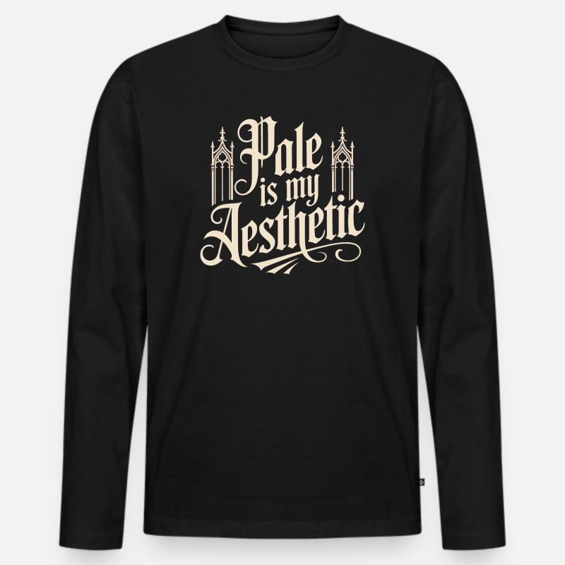 Die Stange ist meine Ästhetik - Männer Premium Bio Langarmshirt - Schwarz