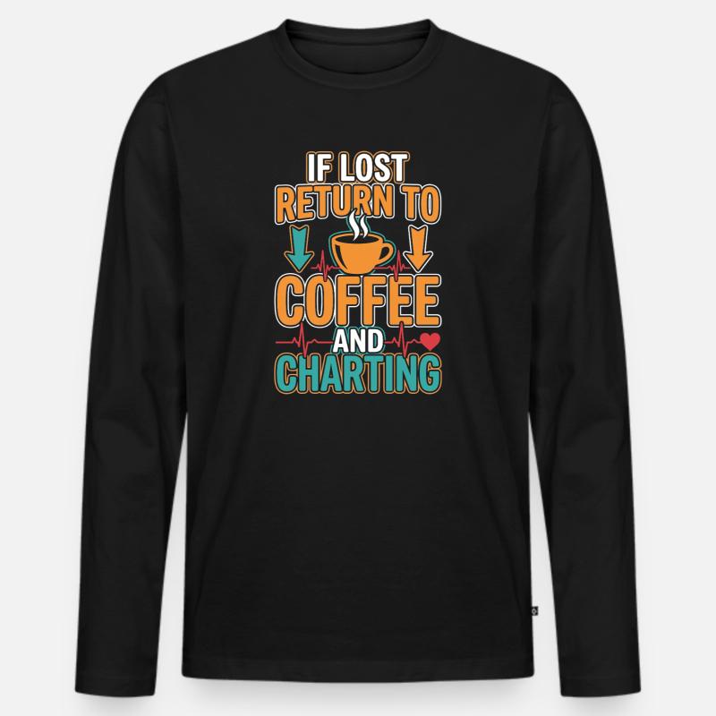 Nachtschicht-krankenschwester, Müde - Männer Premium Bio Langarmshirt - Schwarz