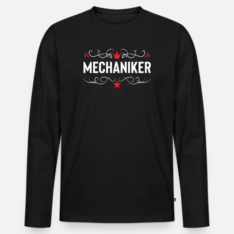 MMA Fighter Mixed Martial Arts - Männer Premium Bio Langarmshirt - Schwarz