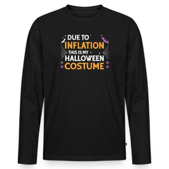 Costume d’Halloween Inflation - T-shirt manches longues Premium bio Homme - noir - Devant - Nico (187cm)