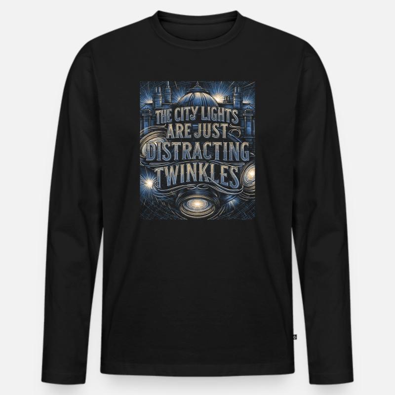Celestial Constellation Astrology Gift - Männer Premium Bio Langarmshirt - Schwarz