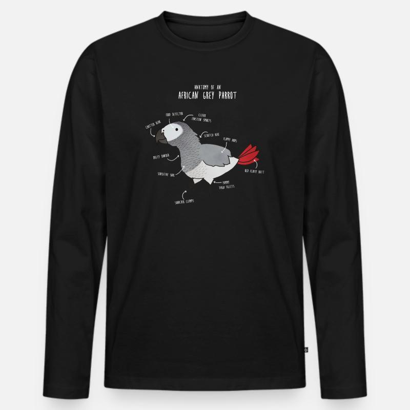 Ball Python Anatomy - Men's Premium Organic Long Sleeve Shirt - black
