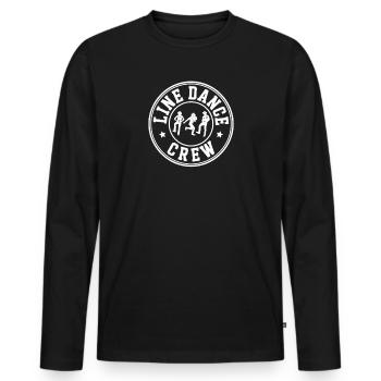 Line Dance Line Dancing Line Dancer Geschenke - Männer Premium Bio Langarmshirt - Schwarz - Vorne - Nico (187cm)