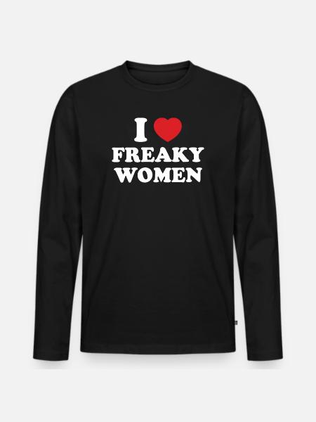 J’aime les femmes louches - T-shirt manches longues Premium bio Homme - noir