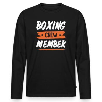 Équipe de breakdance - T-shirt manches longues Premium bio Homme - noir - Devant - Nico (187cm)