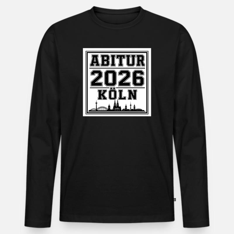 Abitur-2026-Koeln - Männer Premium Bio Langarmshirt - Schwarz