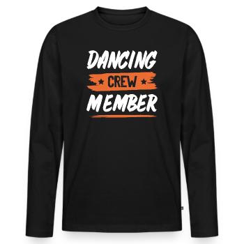 Dancing Crew - Männer Premium Bio Langarmshirt - Schwarz - Vorne - Nico (187cm)