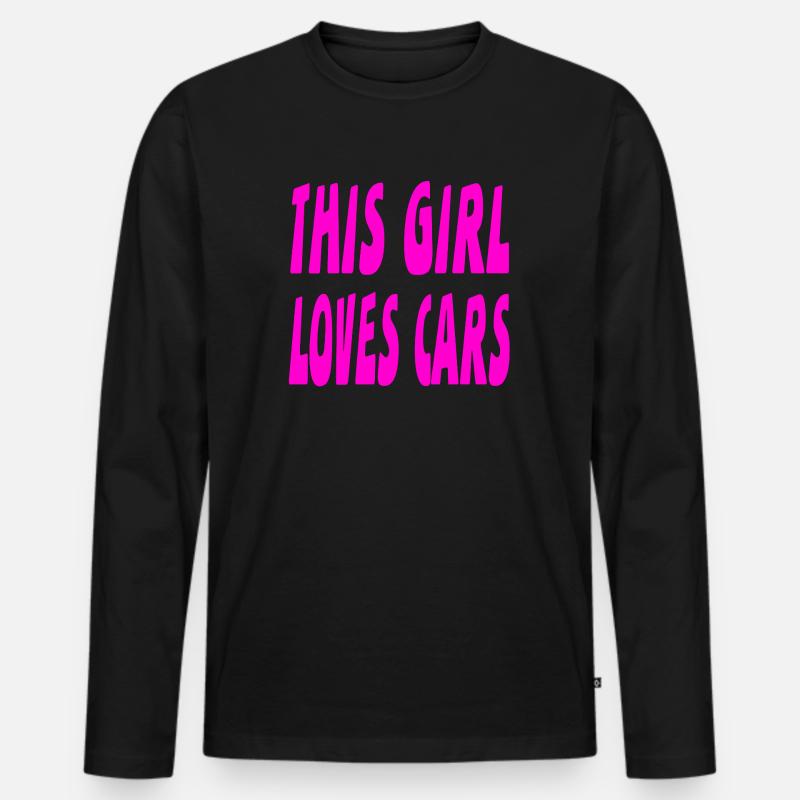 Auto - Männer Premium Bio Langarmshirt - Schwarz