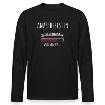 Anästhesistin Ausbildung Medizinstudium Ärztin - Männer Premium Bio Langarmshirt - Schwarz - Vorne - Nico (187cm)
