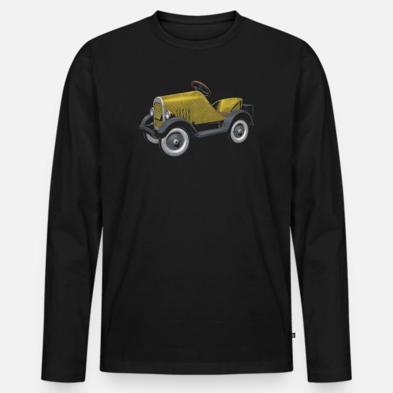 Seifenkiste - Männer Premium Bio Langarmshirt - Schwarz