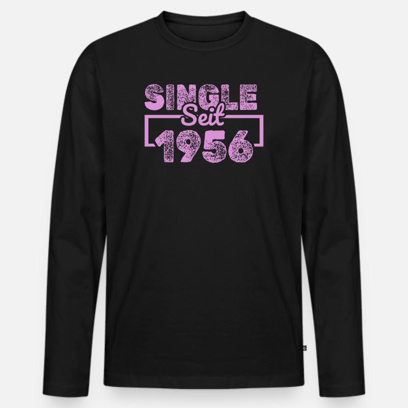 seit 1956 - Männer Premium Bio Langarmshirt - Schwarz