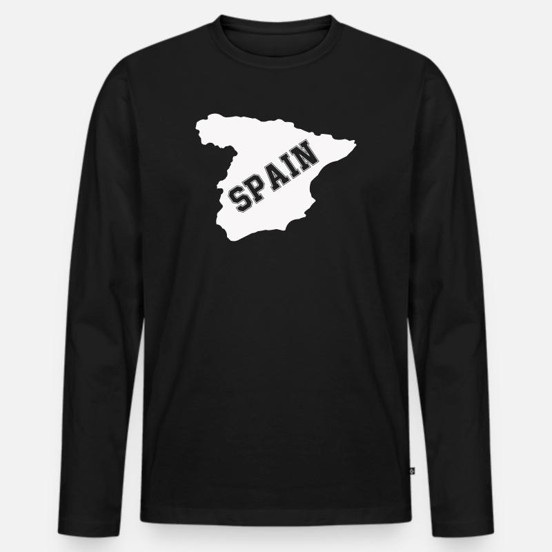 spanien spain - Männer Premium Bio Langarmshirt - Schwarz